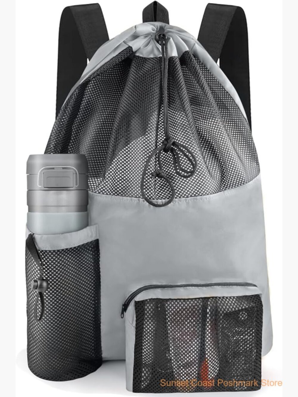 Mesh Beach Bag Waterproof Gym Bag Large Pool Swimming Gear